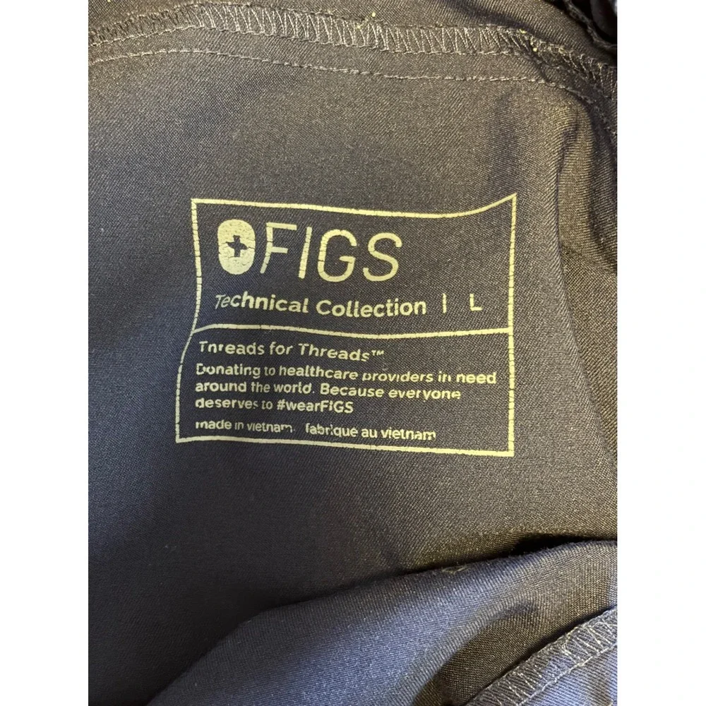 Figs Tansen Scrub Pants Mens Large Navy Blue Jogger Technical Tapered Leg Medic